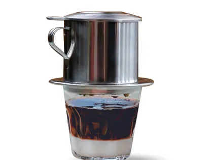 練乳を合わせたベトナム式ミルクコーヒー