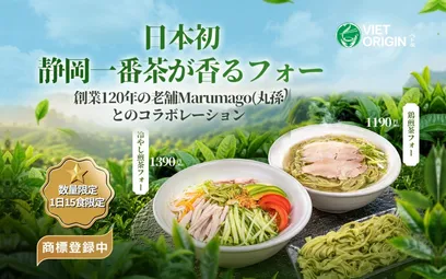 煎茶フォー｜静岡・丸孫の一番茶を麺に練り込んだ日本初の一杯