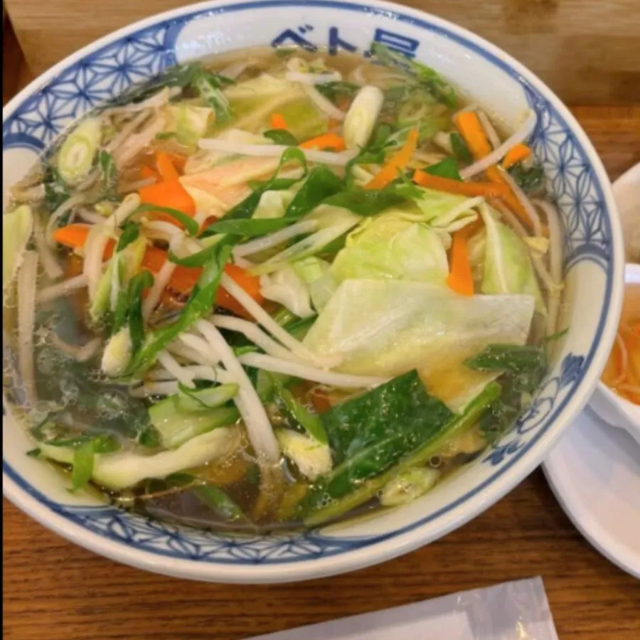 キャベツやにんじん、ねぎが浮かぶ温かい一杯